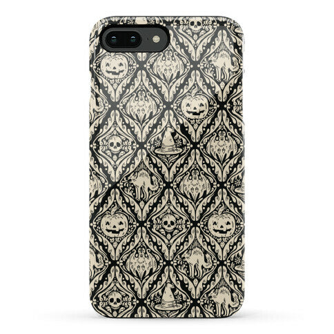 Spooky Vintage Halloween Pattern Phone Case