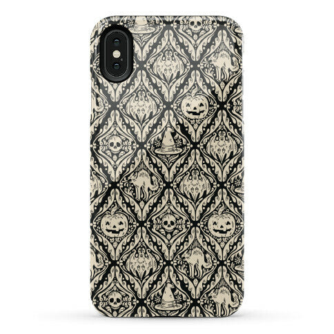 Spooky Vintage Halloween Pattern Phone Case