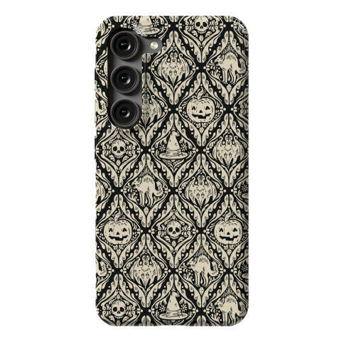 Spooky Vintage Halloween Pattern Phone Case