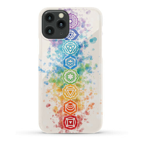 Watercolor Chakra Symbols Phone Case