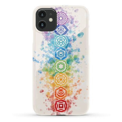 Watercolor Chakra Symbols Phone Case