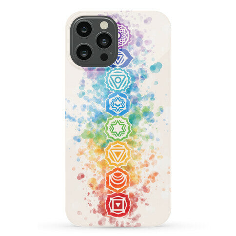 Watercolor Chakra Symbols Phone Case
