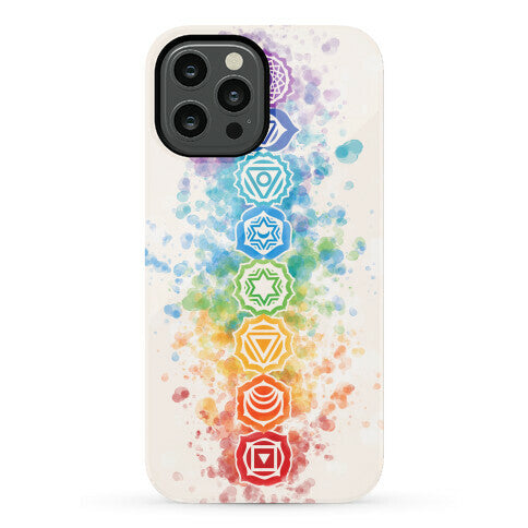 Watercolor Chakra Symbols Phone Case