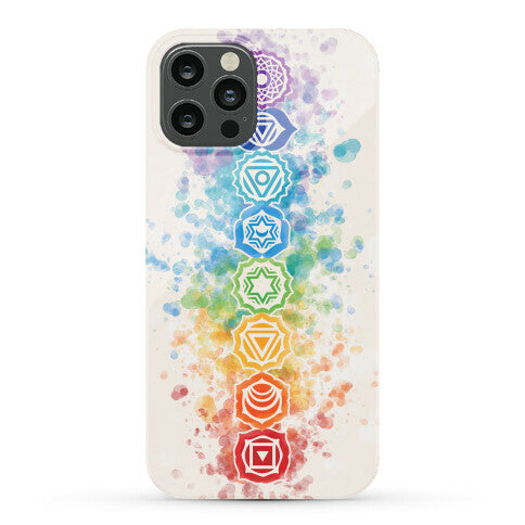 Watercolor Chakra Symbols Phone Case