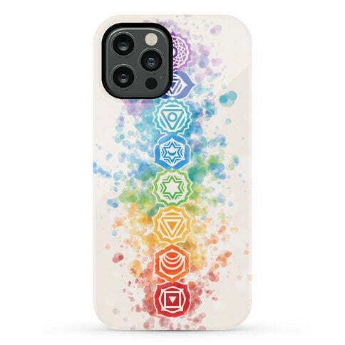 Watercolor Chakra Symbols Phone Case