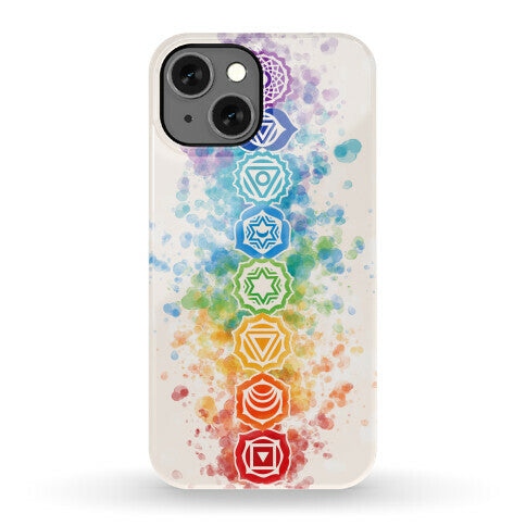 Watercolor Chakra Symbols Phone Case