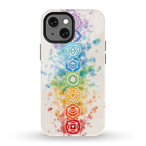 Watercolor Chakra Symbols Phone Case