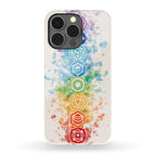 Watercolor Chakra Symbols Phone Case