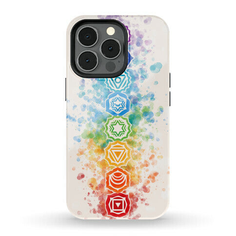 Watercolor Chakra Symbols Phone Case