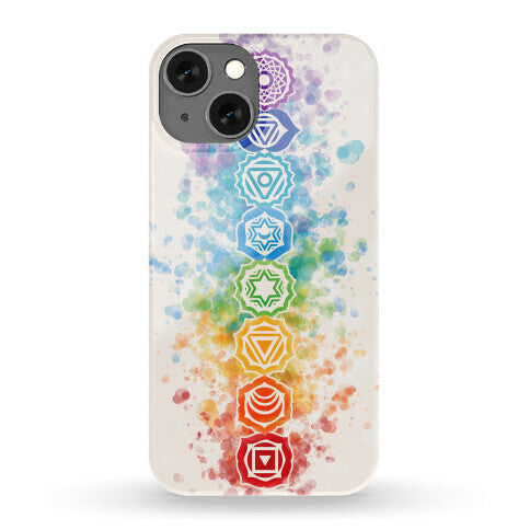 Watercolor Chakra Symbols Phone Case