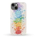 Watercolor Chakra Symbols Phone Case