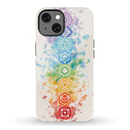 Watercolor Chakra Symbols Phone Case