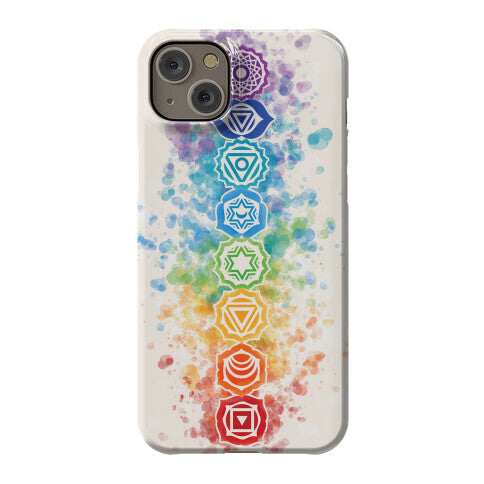 Watercolor Chakra Symbols Phone Case