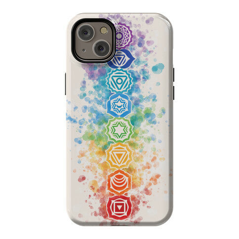 Watercolor Chakra Symbols Phone Case