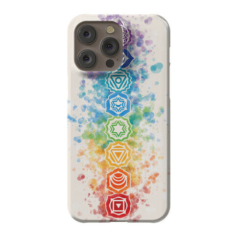 Watercolor Chakra Symbols Phone Case