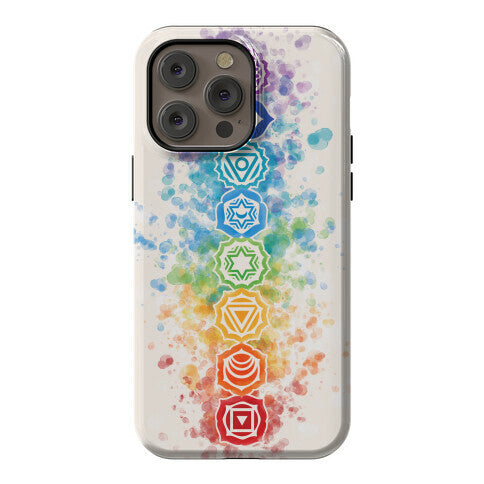 Watercolor Chakra Symbols Phone Case