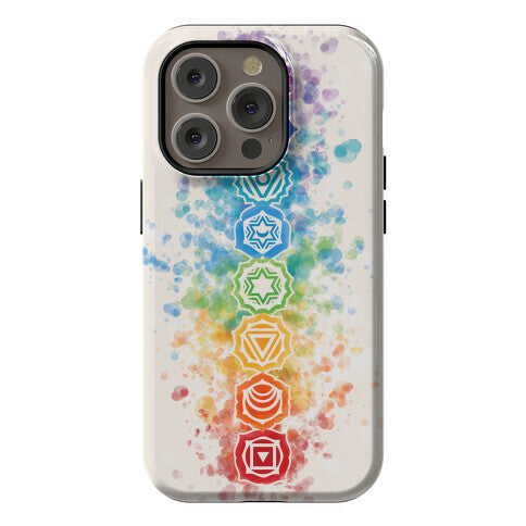 Watercolor Chakra Symbols Phone Case