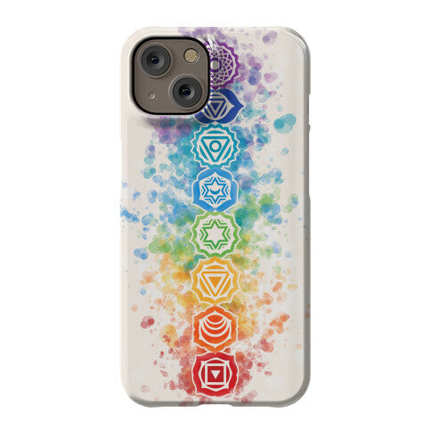 Watercolor Chakra Symbols Phone Case