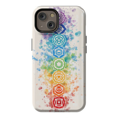 Watercolor Chakra Symbols Phone Case