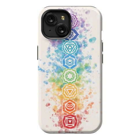 Watercolor Chakra Symbols Phone Case