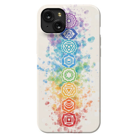 Watercolor Chakra Symbols Phone Case