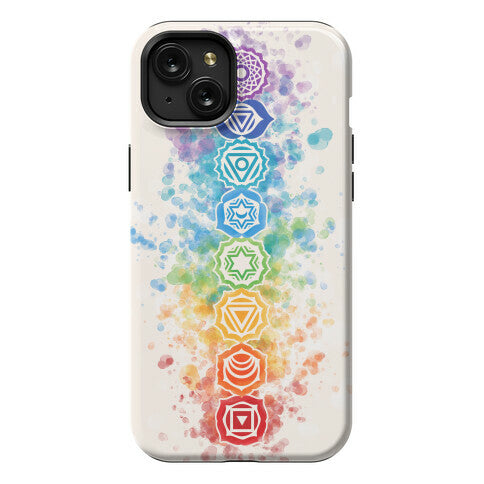 Watercolor Chakra Symbols Phone Case