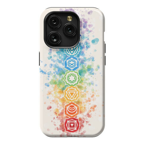 Watercolor Chakra Symbols Phone Case