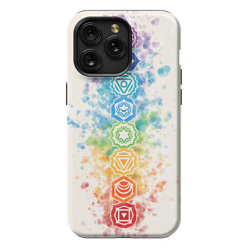 Watercolor Chakra Symbols Phone Case