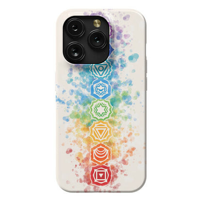 Watercolor Chakra Symbols Phone Case