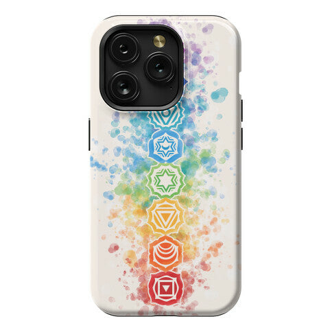 Watercolor Chakra Symbols Phone Case