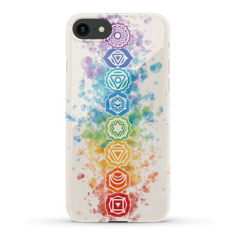 Watercolor Chakra Symbols Phone Case