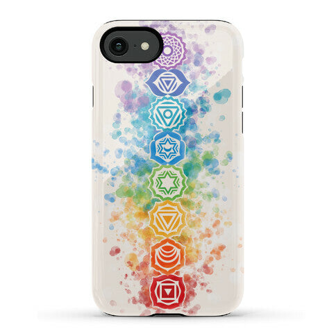 Watercolor Chakra Symbols Phone Case