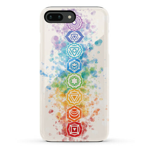 Watercolor Chakra Symbols Phone Case