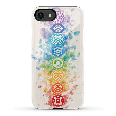 Watercolor Chakra Symbols Phone Case