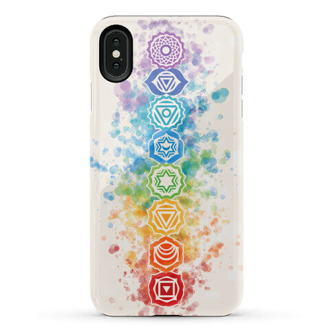 Watercolor Chakra Symbols Phone Case