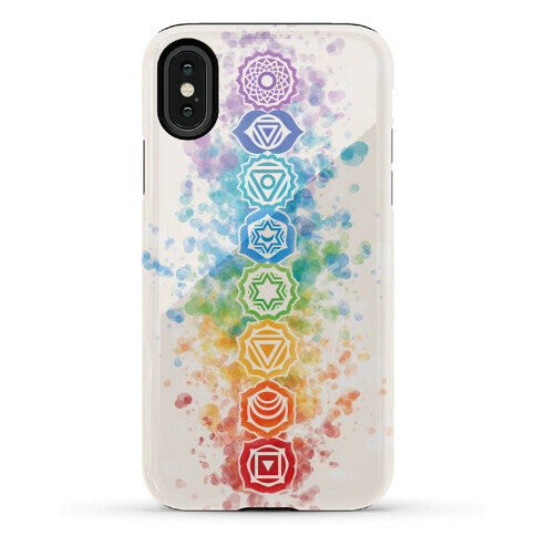 Watercolor Chakra Symbols Phone Case