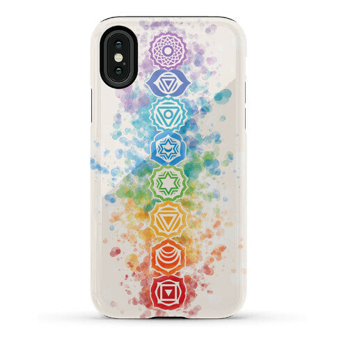Watercolor Chakra Symbols Phone Case