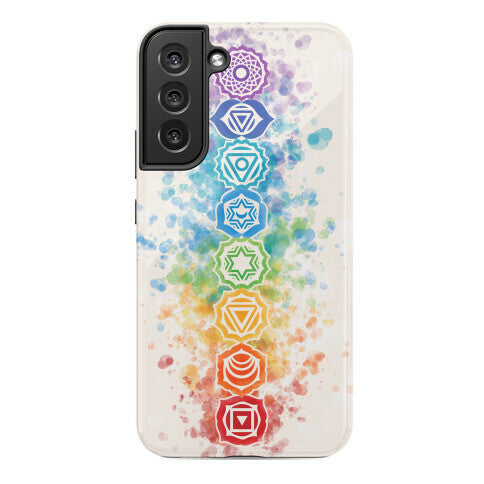 Watercolor Chakra Symbols Phone Case