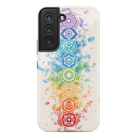 Watercolor Chakra Symbols Phone Case