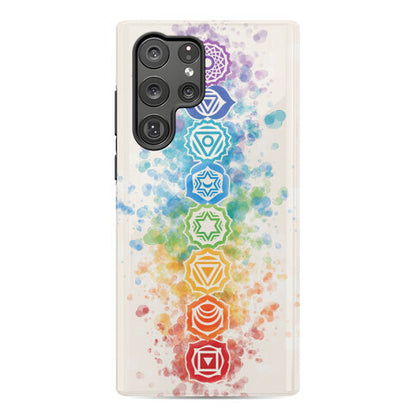 Watercolor Chakra Symbols Phone Case