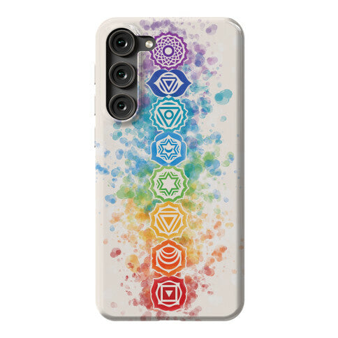 Watercolor Chakra Symbols Phone Case