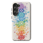 Watercolor Chakra Symbols Phone Case