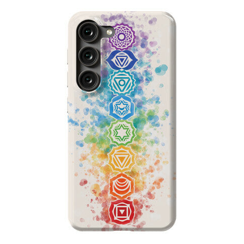Watercolor Chakra Symbols Phone Case