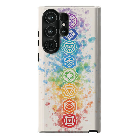 Watercolor Chakra Symbols Phone Case