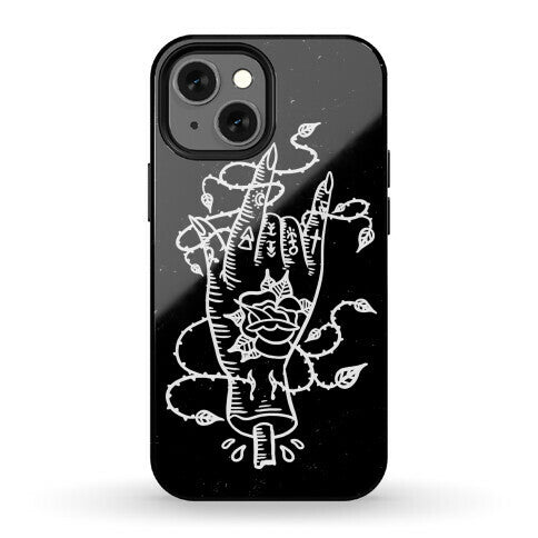 Rock On (Traditional Tattoo) Phone Case