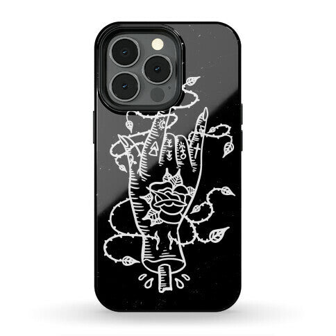 Rock On (Traditional Tattoo) Phone Case