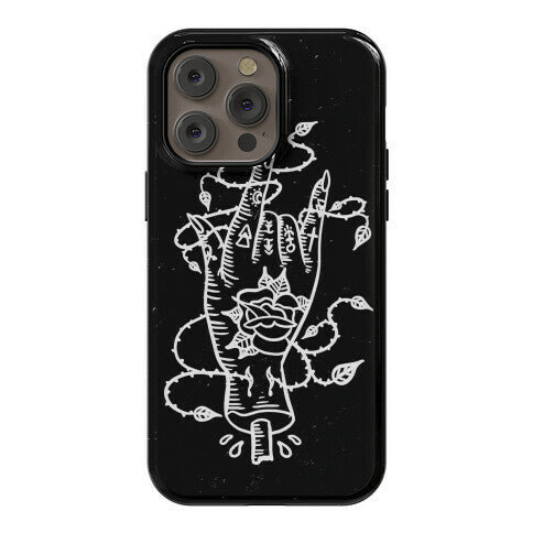 Rock On (Traditional Tattoo) Phone Case