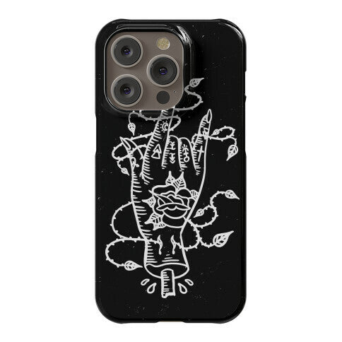 Rock On (Traditional Tattoo) Phone Case