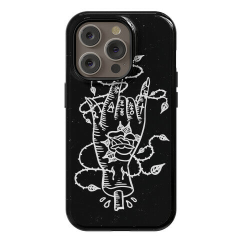 Rock On (Traditional Tattoo) Phone Case