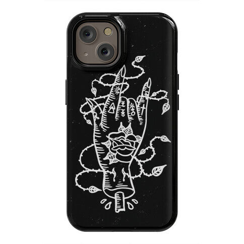 Rock On (Traditional Tattoo) Phone Case